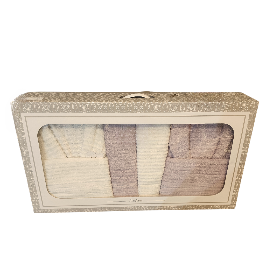 Mila 6 Pieces Family Bathrobe Set